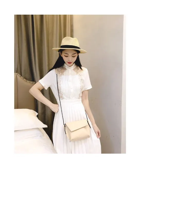 Cute LEATHER Small Side Bag Green Handmade WOMEN Crossbody BAG Phone Purse FOR WOMEN