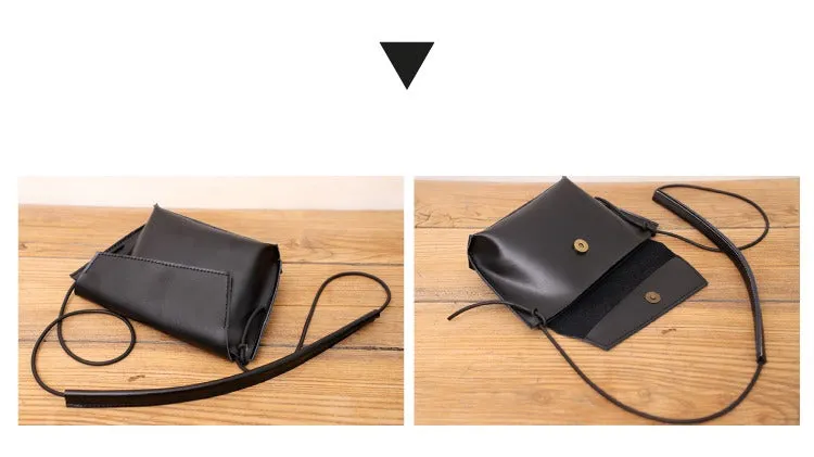 Cute LEATHER Small Side Bag Green Handmade WOMEN Crossbody BAG Phone Purse FOR WOMEN
