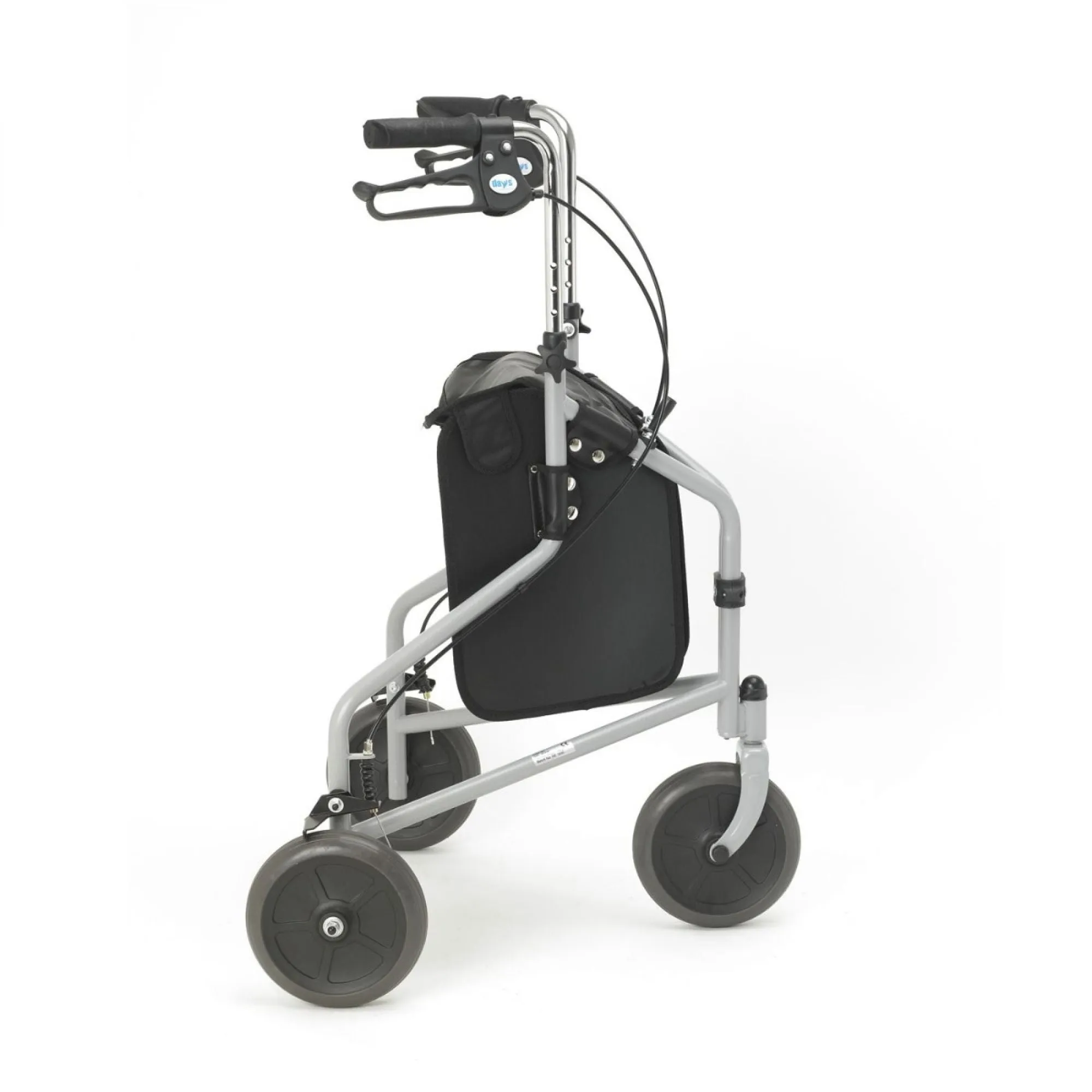 Days Steel Tri/Three Wheel Walker - Silver Grey