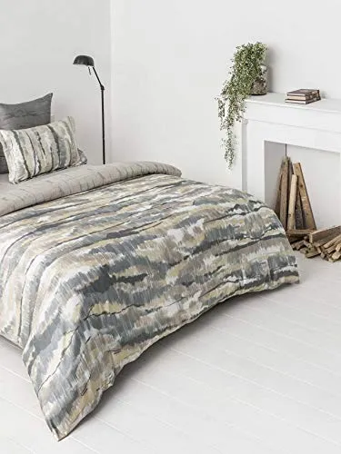 DDECOR Live beautiful 1 Double Bedsheet with 2 Pillow Covers Beige