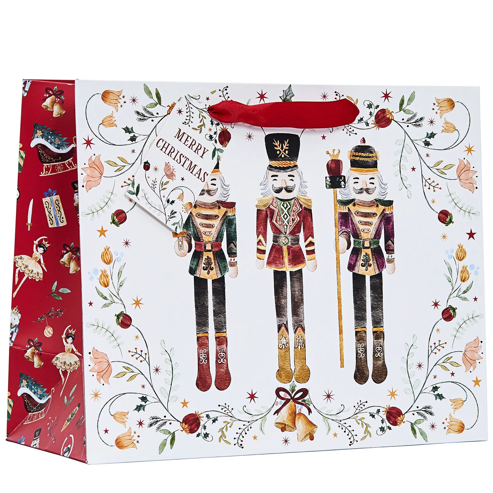 Design By Violet Nutcracker Shopper Christmas Gift Bag