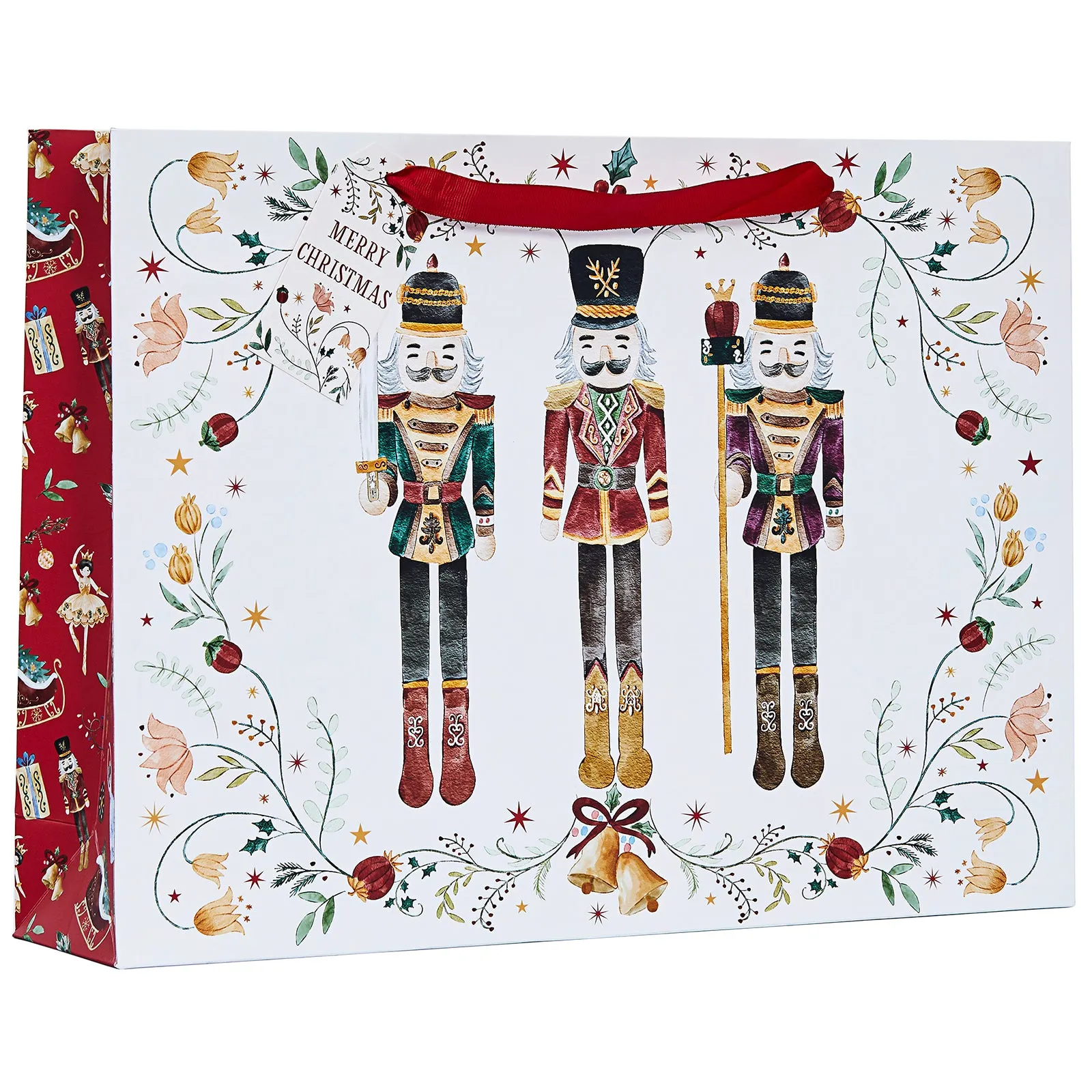 Design By Violet Nutcracker Shopper Christmas Gift Bag