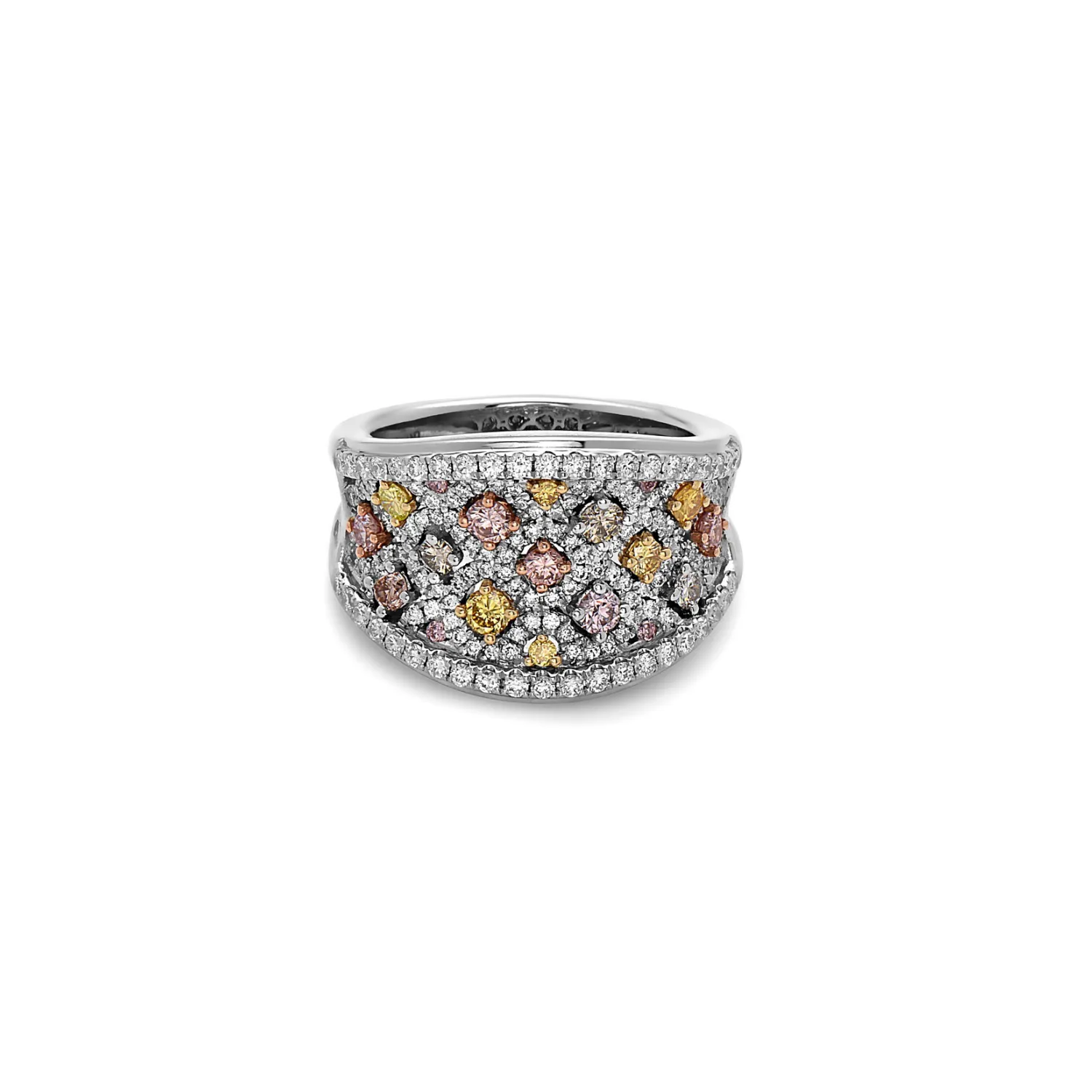 Diamond Precious Saddle Ring