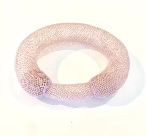 Dyed Pink Nylon Mesh Bracelet