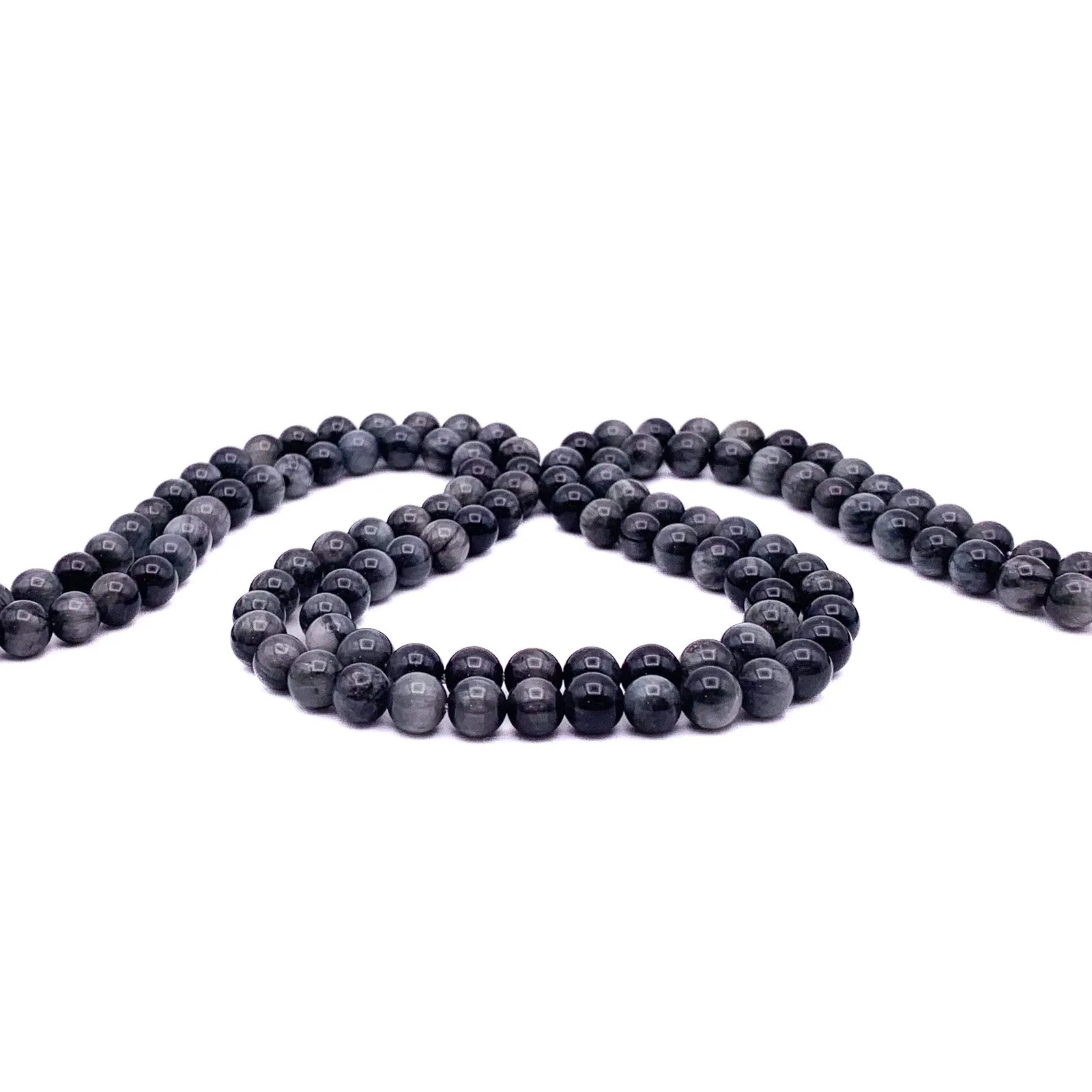 Eagle Eye 6.5mm Smooth Rounds Bead Strand