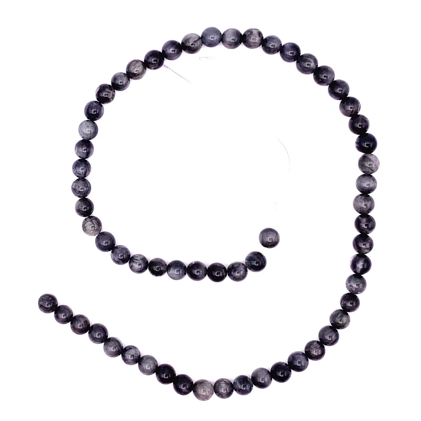 Eagle Eye 6.5mm Smooth Rounds Bead Strand