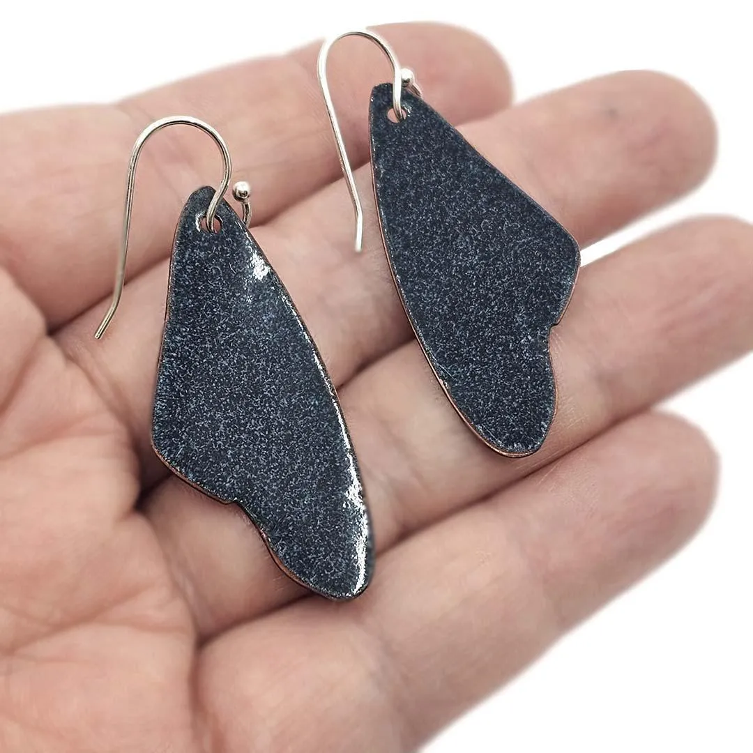 Earrings - Butterfly Wings  (Monarch Orange) by Magpie Mouse Studios