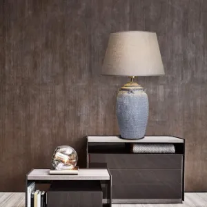 Ebony Antique Ceramic Modern Table Lamp