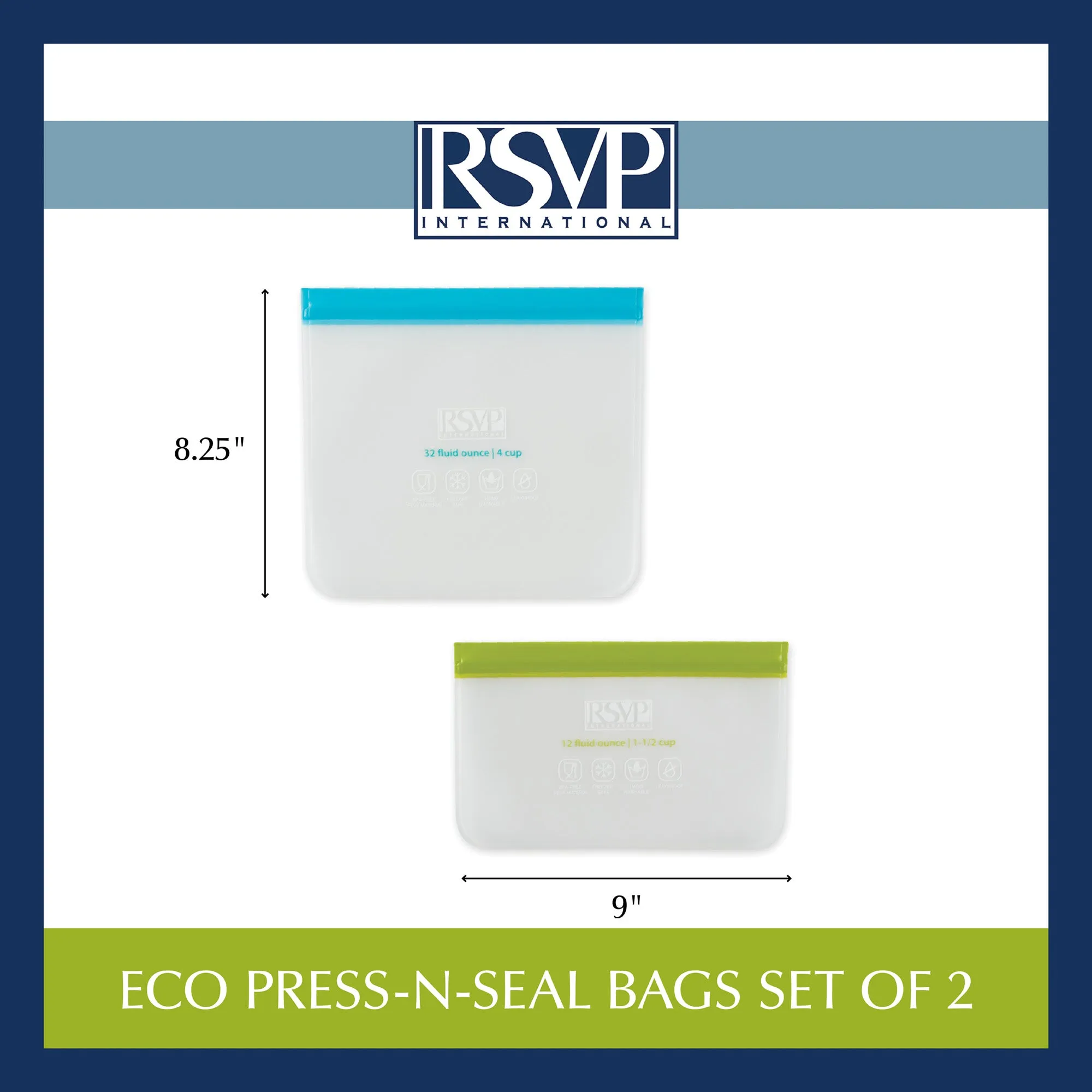 Eco Press-N-Seal Bags Set Of 2