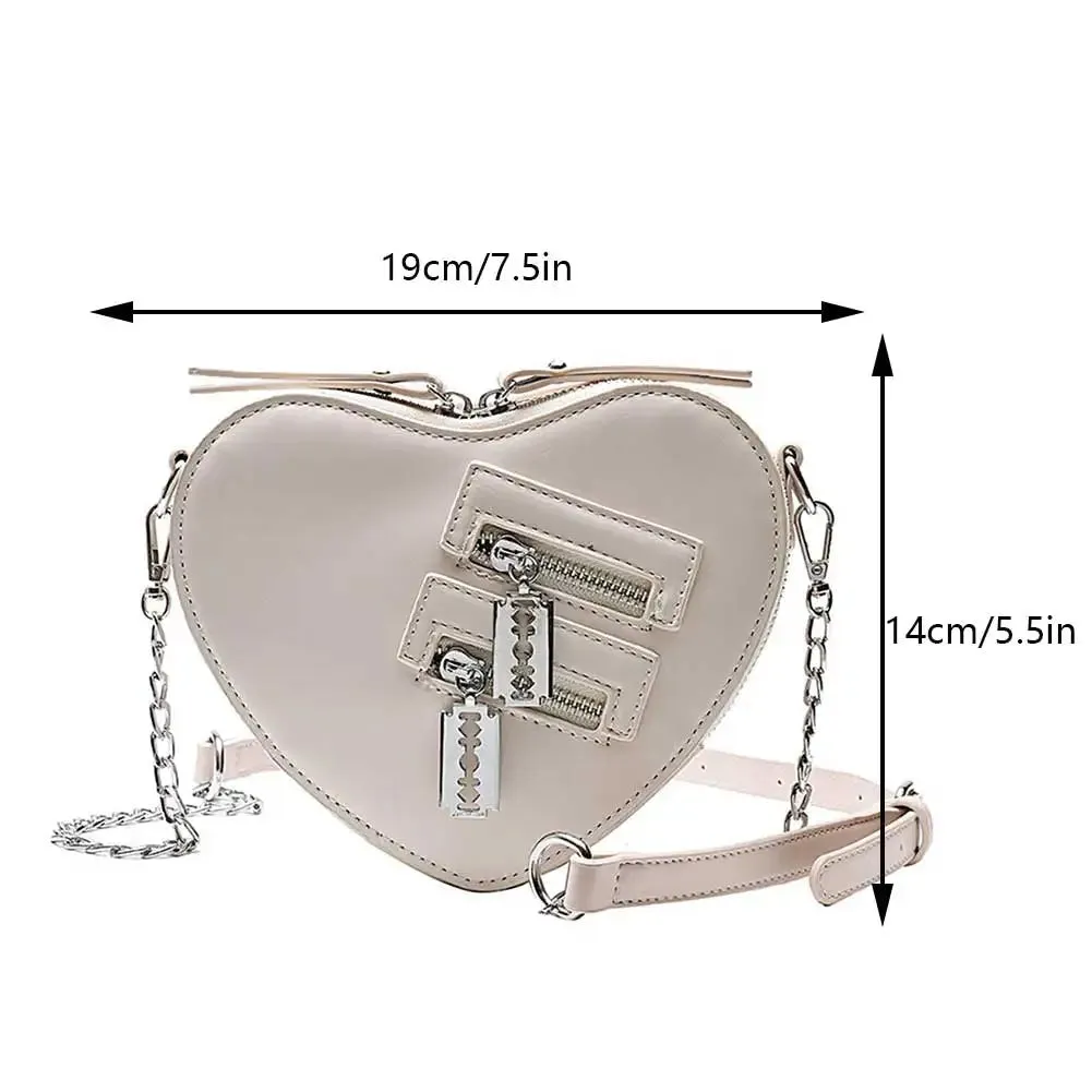 Edgy Holographic Heart Purse