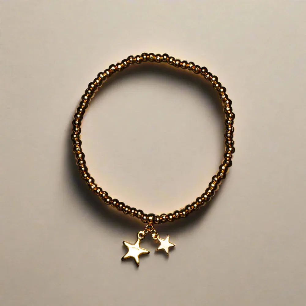 Elasticated Star Charm Bracelet