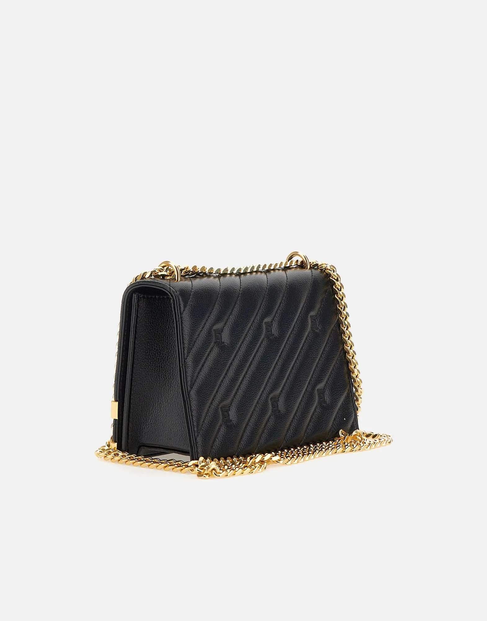 Events Quilted Shoulder Bag in Black