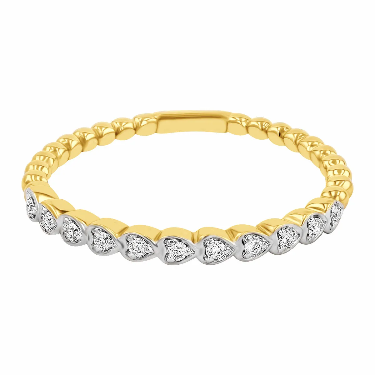 Everyday Diamonds Collection Diamond Stacking Ring | 9K Yellow Gold