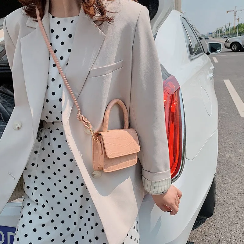 Fashion Crocodile Pattern Crossbody Bag For Women PU Leather Portable Handbag Flap Shoulder Bags Ladies Designer Luxurious Bags