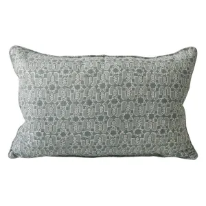 Fez Celadon Linen Cushion -35 x 55cm