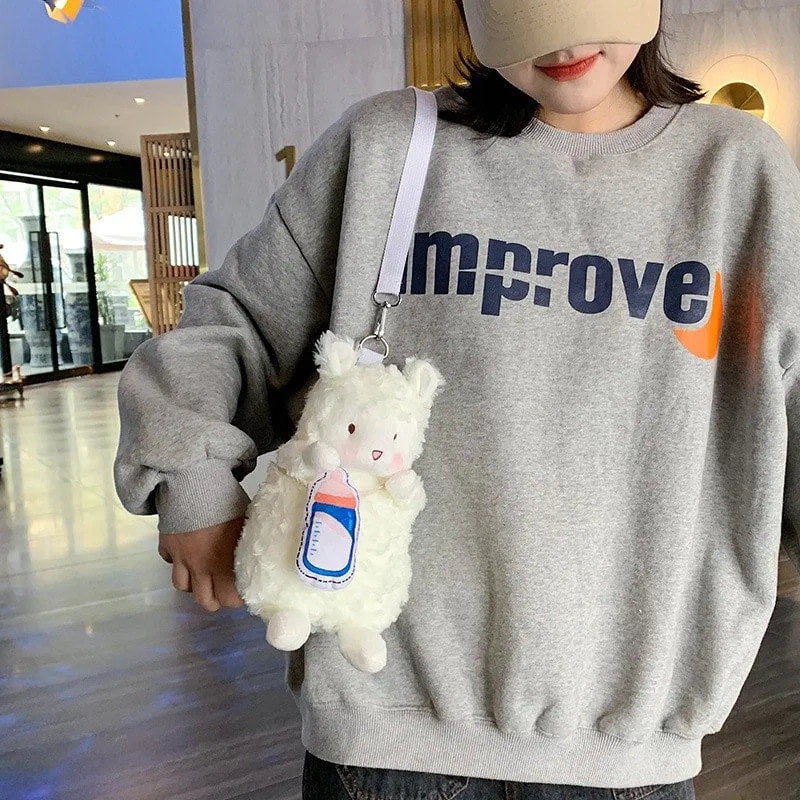 Fluffy Bunny Messenger Bag