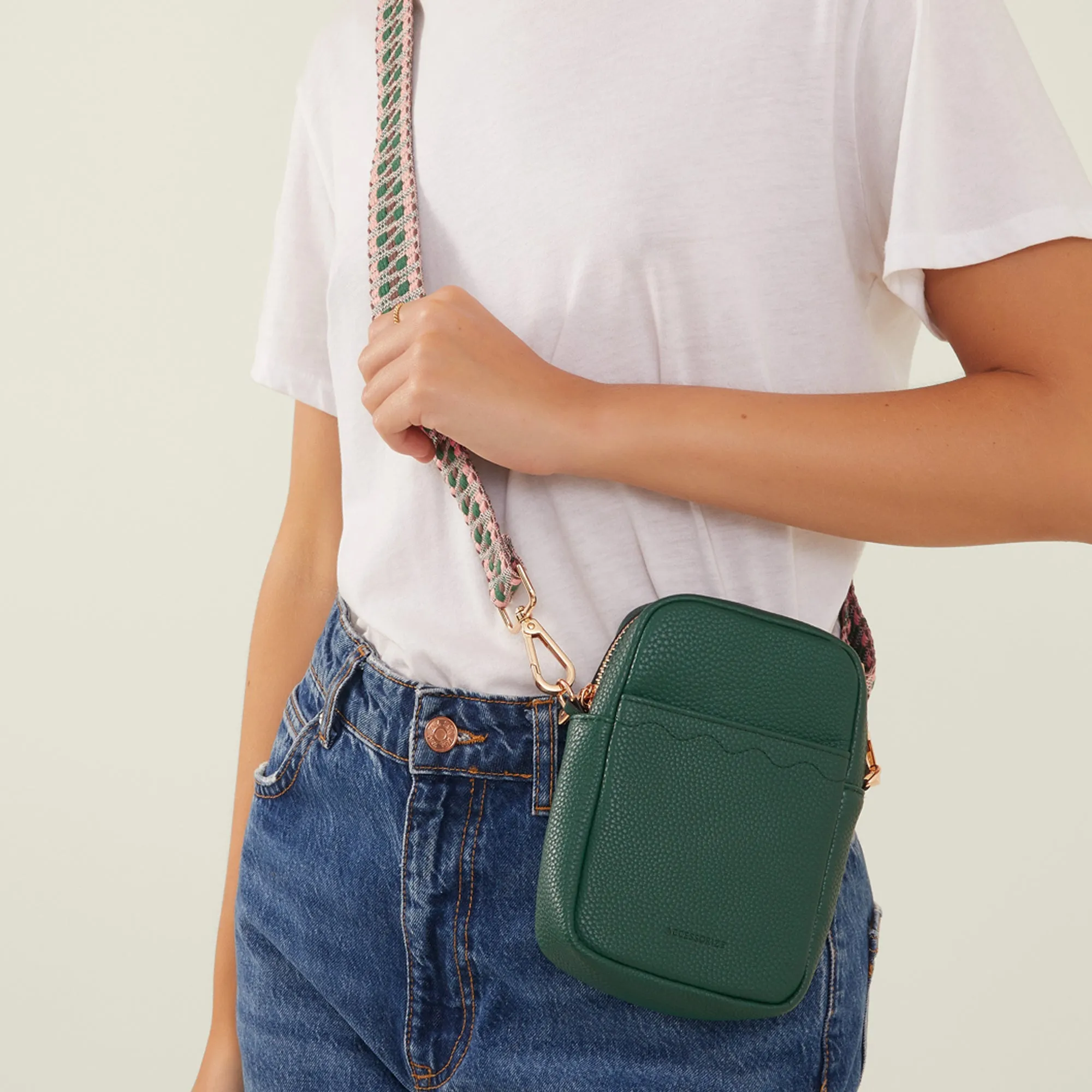 Green Slip Pocket Phone Bag