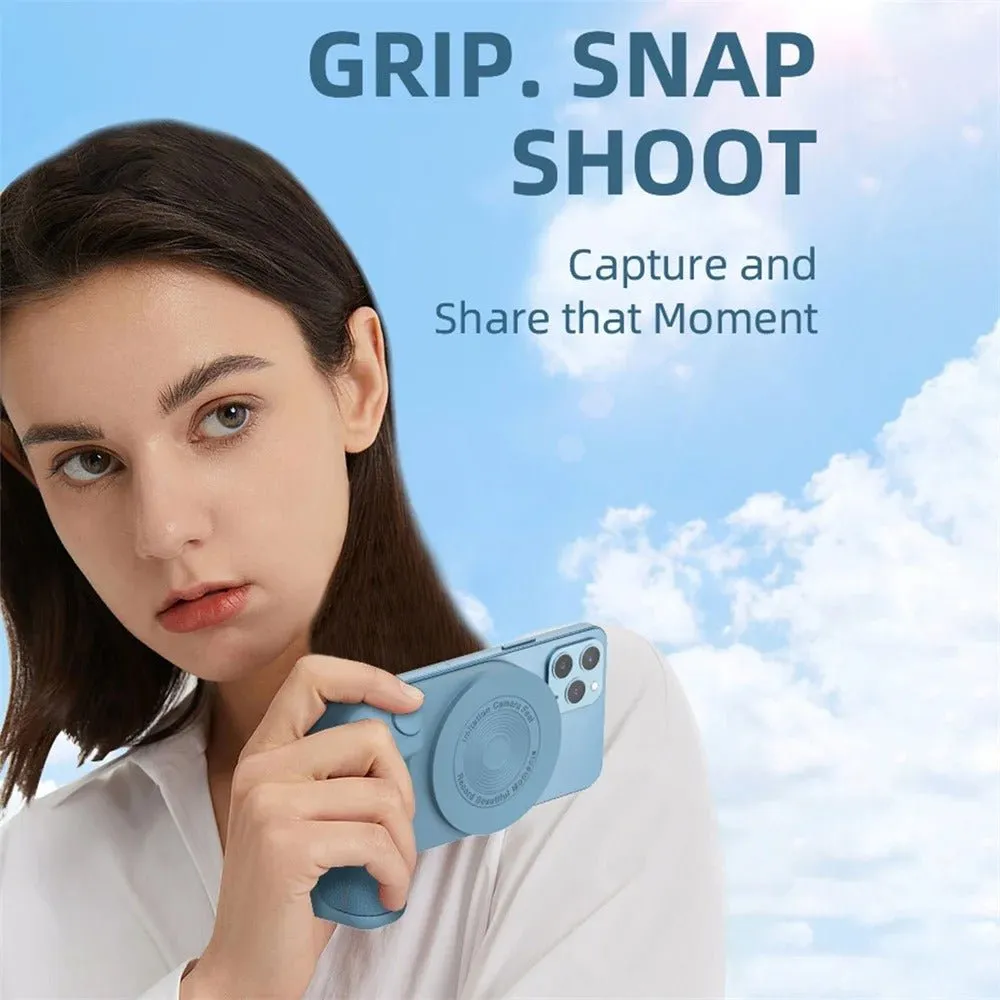 Grip Anti-Shake Multifunctional Phone Holder - Magnetic Phone Holder Bracket with Mag-safe Wireless Charger for Android and IOS