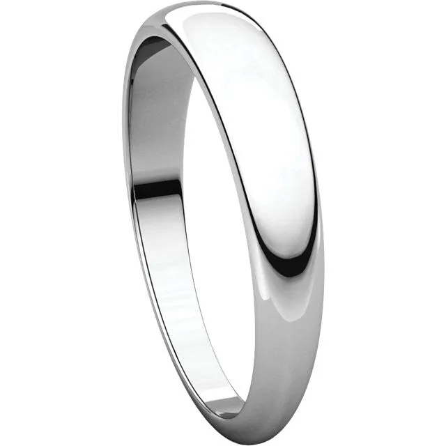 Half Round Tapered Wedding Band (HRT)