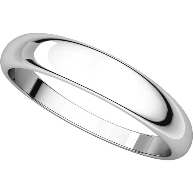 Half Round Tapered Wedding Band (HRT)