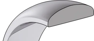 Half Round Tapered Wedding Band (HRT)