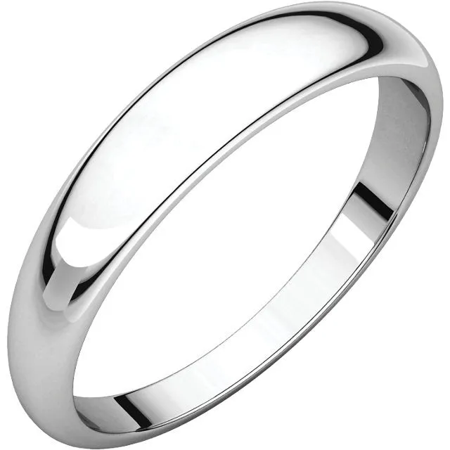 Half Round Tapered Wedding Band (HRT)