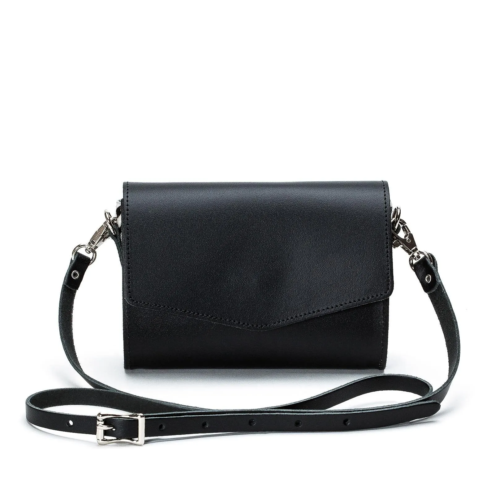 Handmade Leather Clutch Bag - Zebra