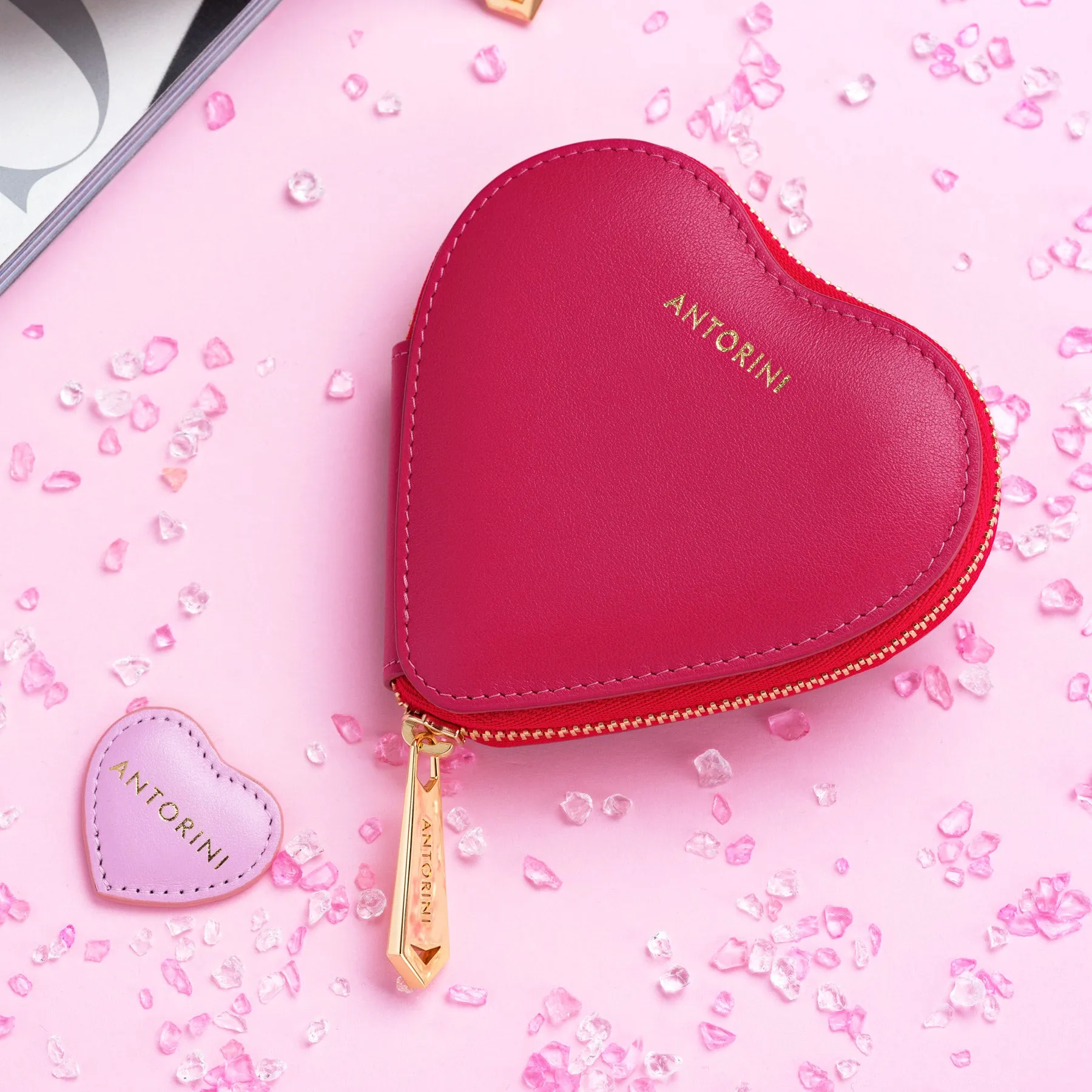 Heart Purse ANTORINI in Fuchsia