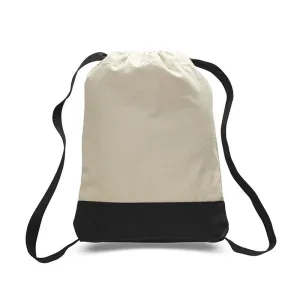 Heavy Canvas Two-Tone Color Sports Backpacks