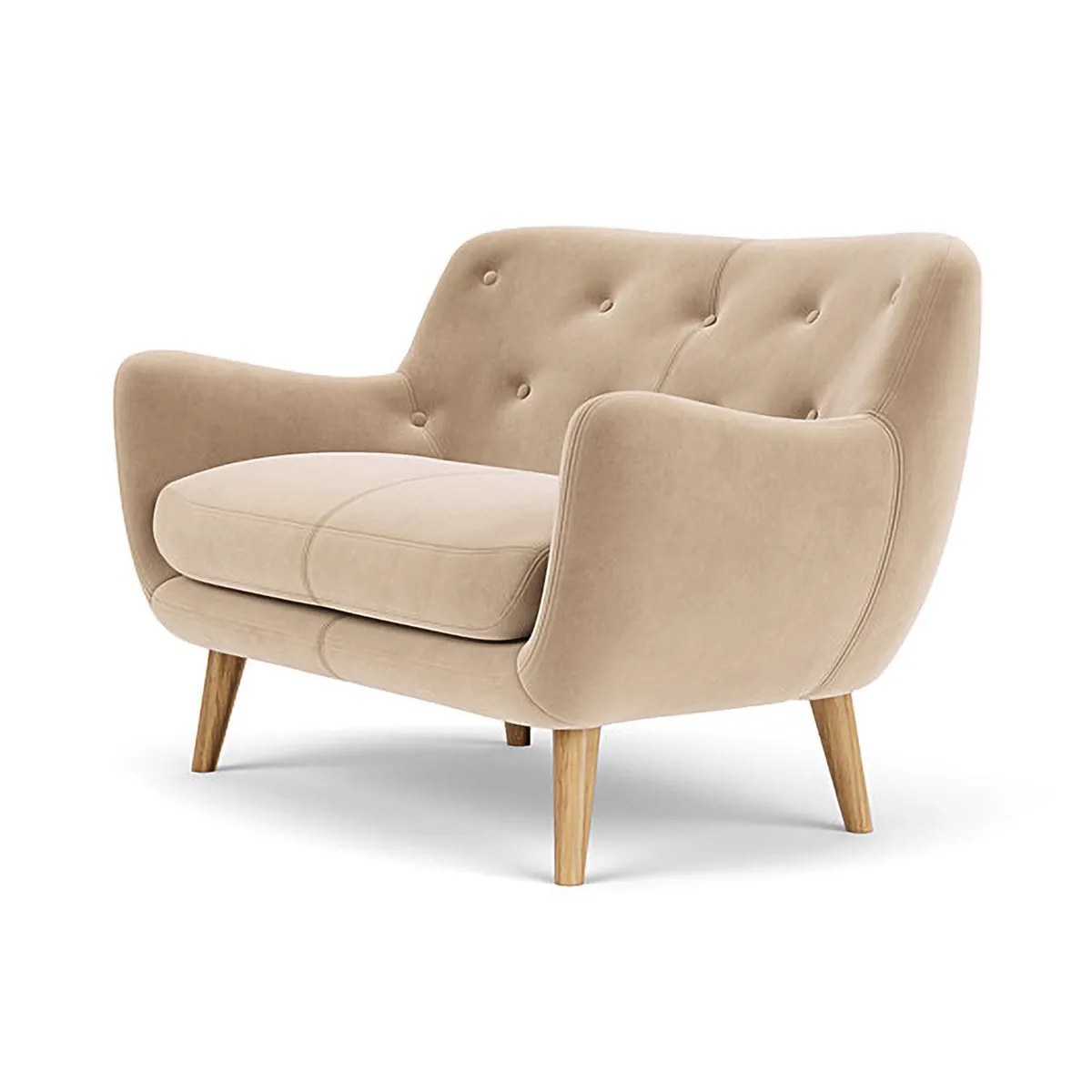 Herman Velvet 2 Seater Sofa