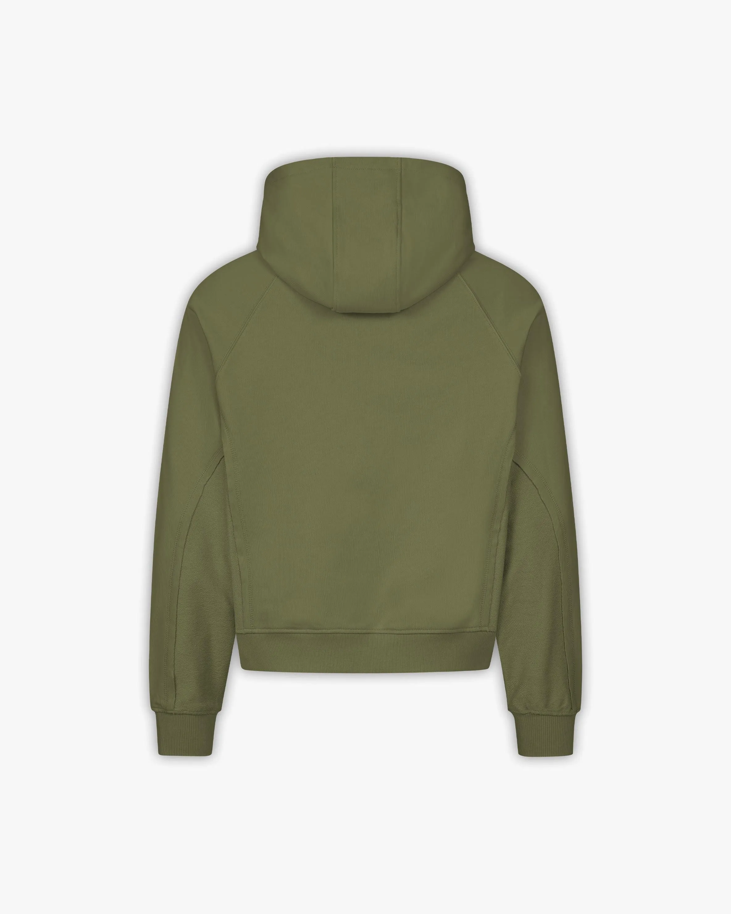 INSIDE OUT ZIP HOODIE KHAKI
