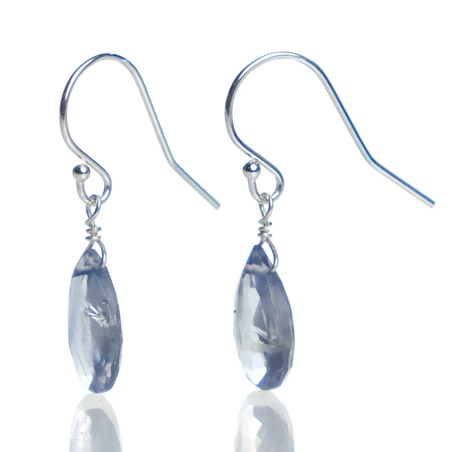 Iolite Earrings with Sterling Silver French Earwires