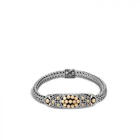 JOHN HARDY SILVER & GOLD DOT WOMEN'S STATION BRACELET