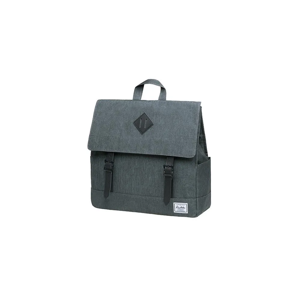 KAUKKO Stylish School Backpack  College Student, KS05-2 ( Grey Green/ 13.7L )