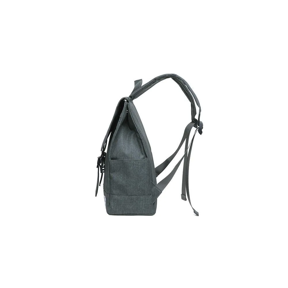 KAUKKO Stylish School Backpack  College Student, KS05-2 ( Grey Green/ 13.7L )