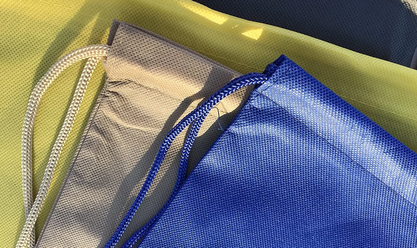 Large Size Non-Woven Drawstring Bags, Sports Backpacks Set of 50