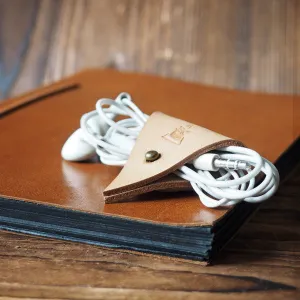 Leather Cord Holder x 2pcs #Natural Nude