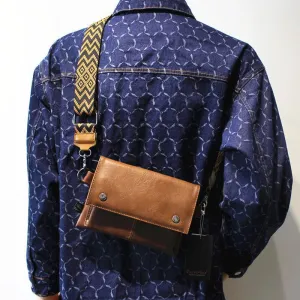 Leather Flap Crossbody Bag