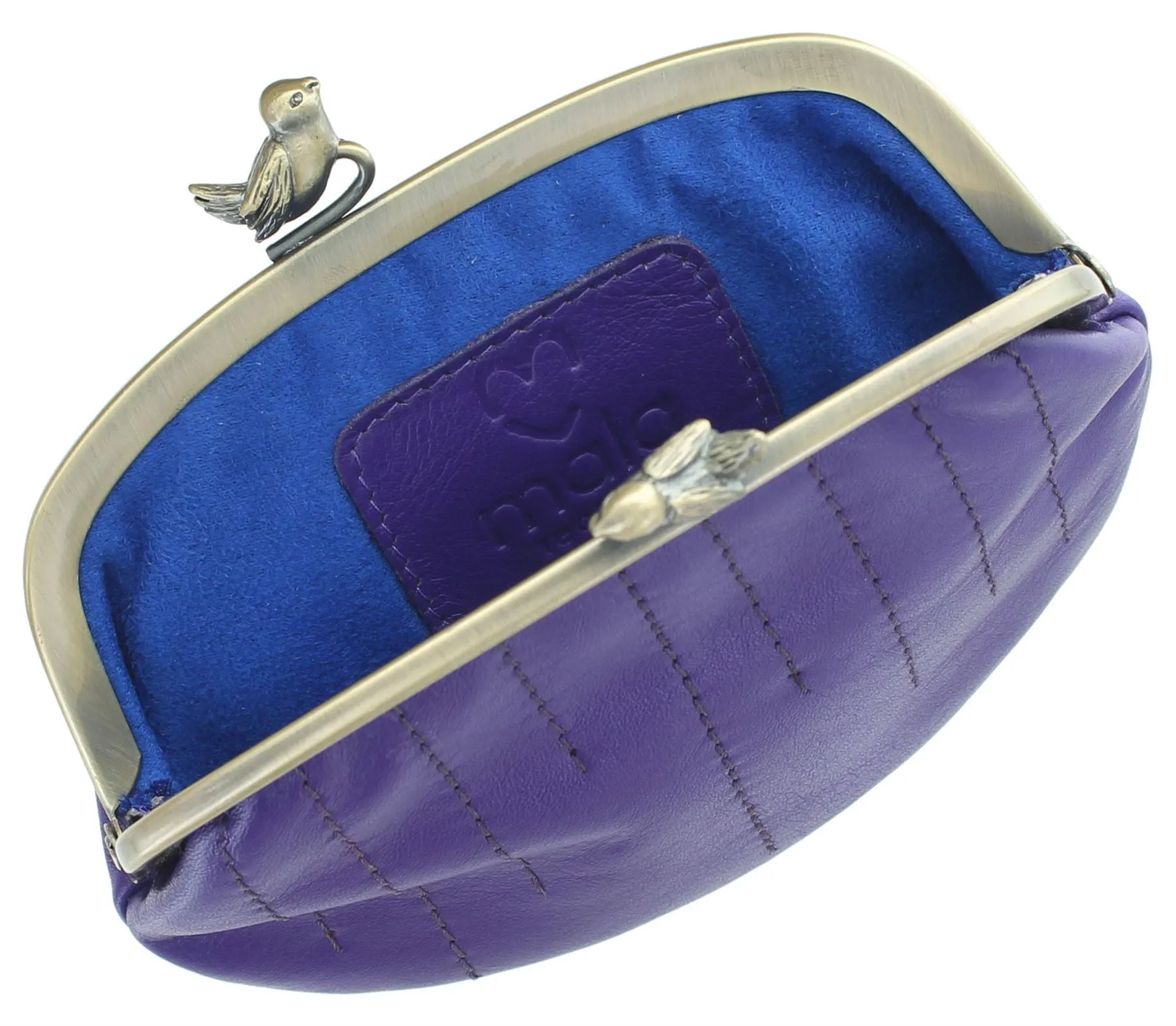 Mala Leather Coin Purse With Bird Clip Fastener 4138_11