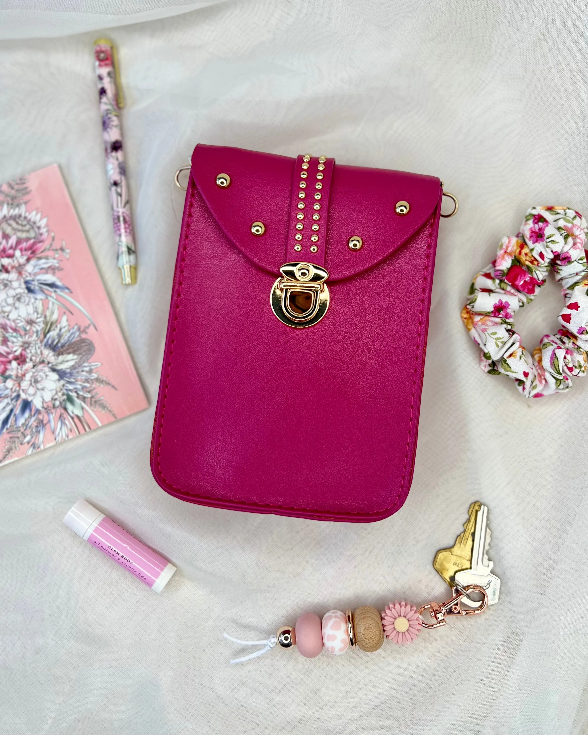 Marcie Crossbody Bag - Raspberry