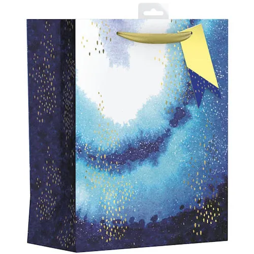 Medium Opulent Geo Gift Bag - 21.5cm x 28.5cm Stylish Gift Bag Geometric Design Presenting Medium-Sized Gifts