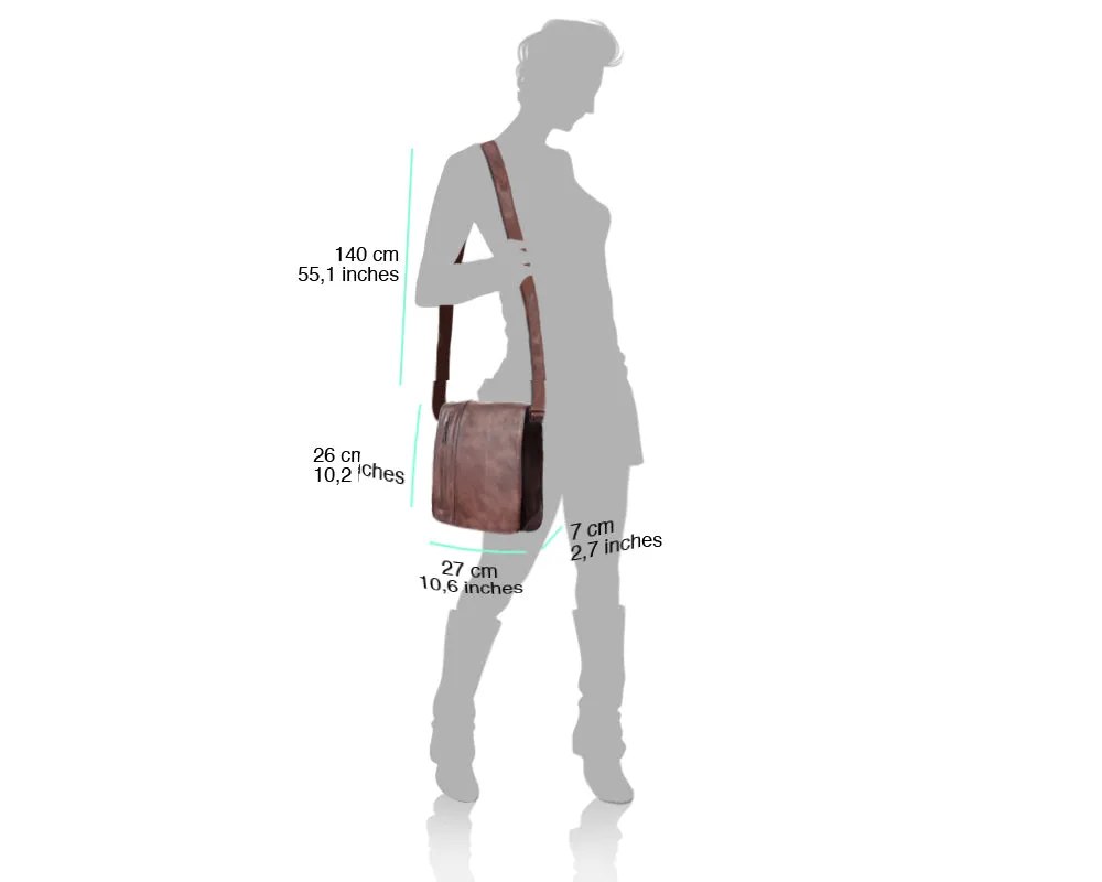 Messenger Flap leather bag