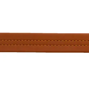 Mid-Stitch Purse Strap 5/8  #606 Dark Brown Double - Fold (#27619) -1YD