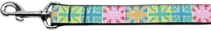 Multi-color Uk Flag Nylon Dog Leash 5-8 Inch Wide 4ft Long