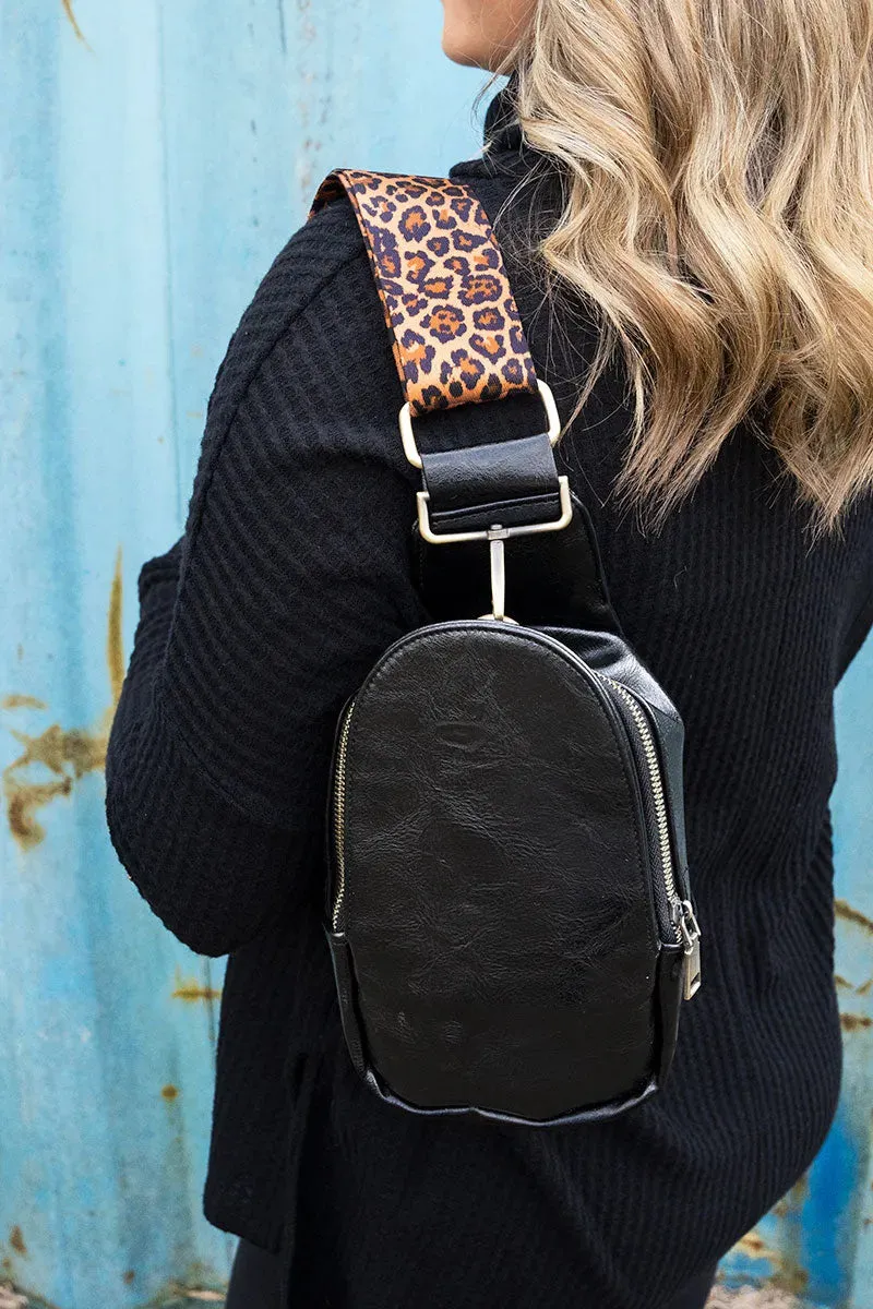 Nala Guitar Strap Black Small Sling Bag
