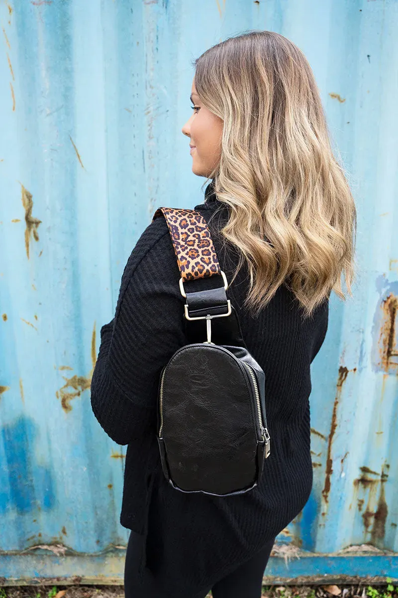 Nala Guitar Strap Black Small Sling Bag