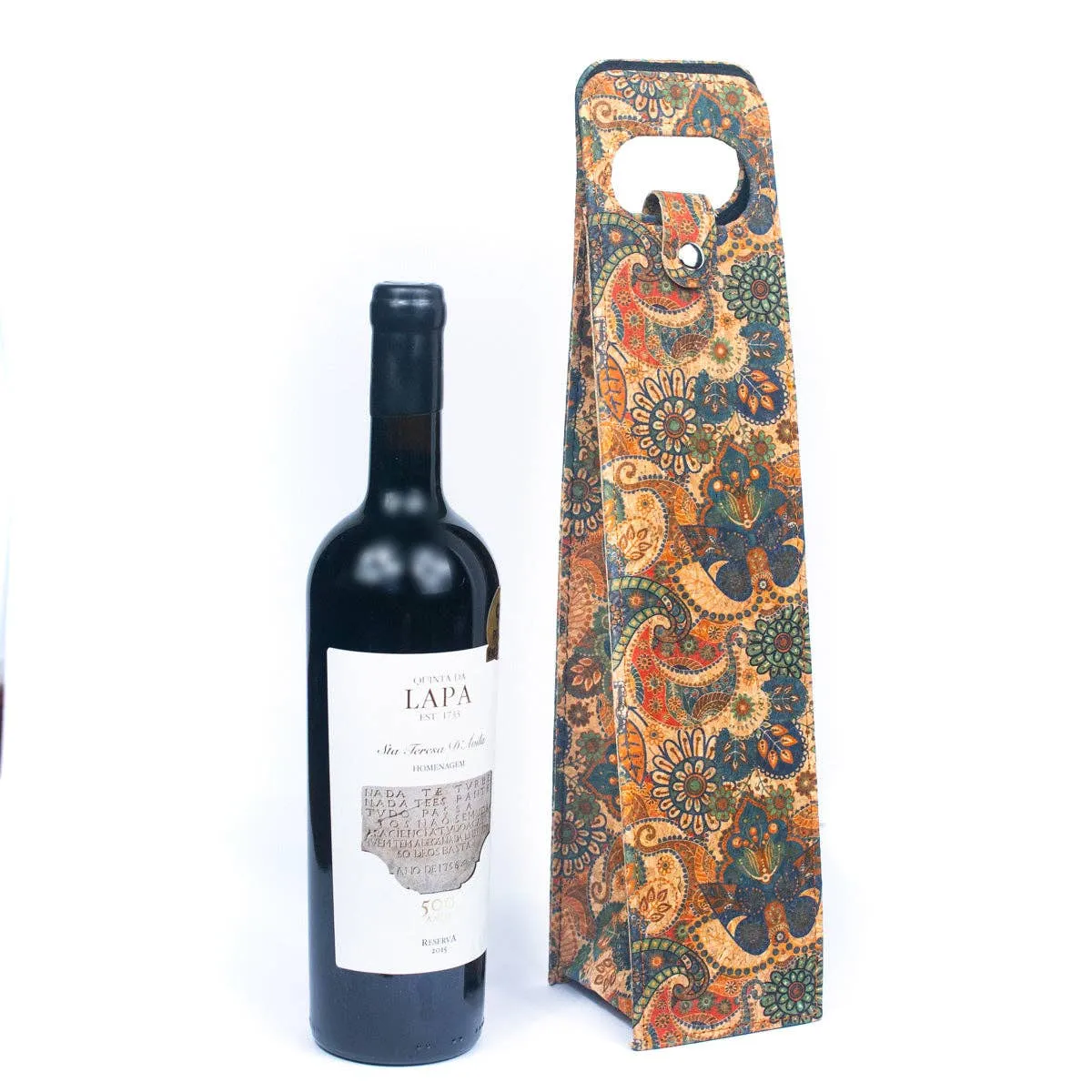 Natural cork wine packaging and carrying gift bag L-1007