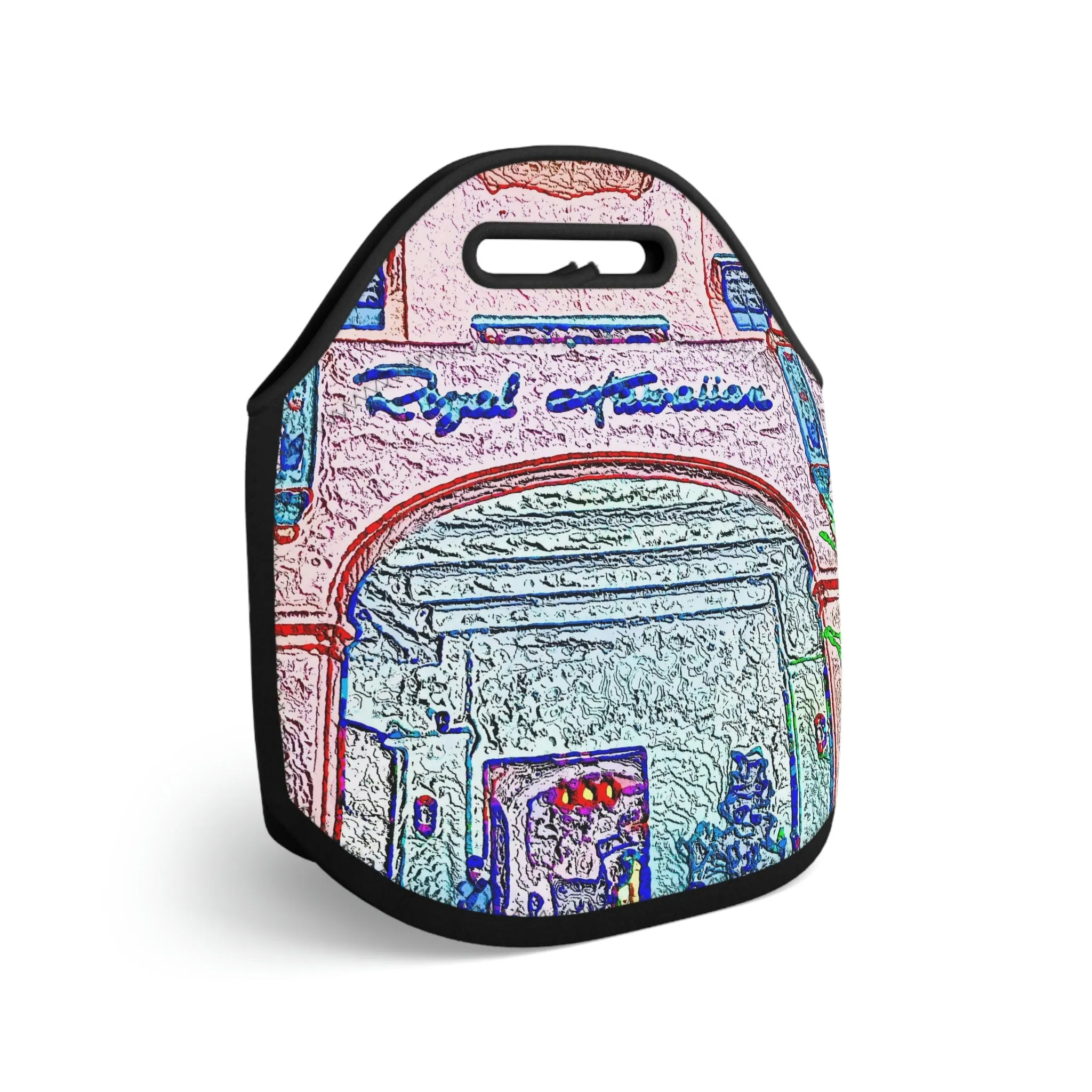 Neoprene Lunch Bag ... "La Grande Entree" At: 'The Pink Palace' ... The Royal Hawai'ian ... Honolulu, HI ... '27Oct2014' ... Original Works ...