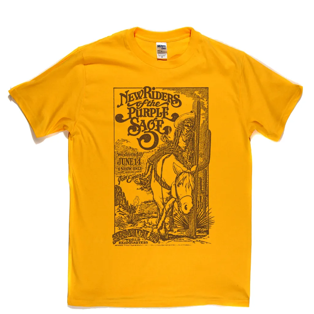 New Riders Of The Purple Sage Armadillo Poster T-Shirt