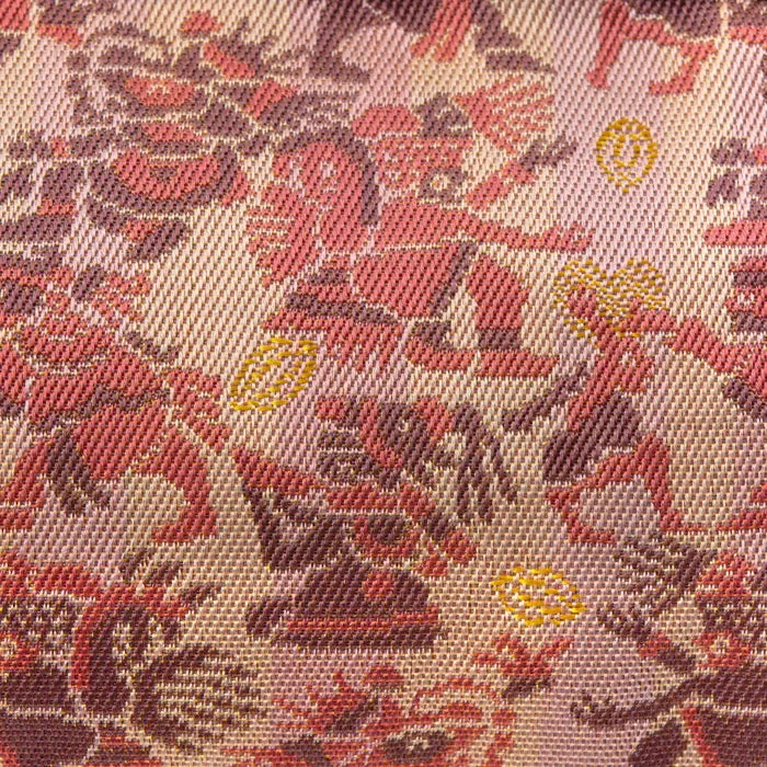 Nishijin-ori Small Pouch - Aztec Mythology -, Made in Kyoto, Japan, Cosmetic Pouch, Makeup Pouch, Japanese Gamaguchi Pouch, Travel Toiletry Pouch, Stationery Pouch, Bag organizer, Bag in Bag